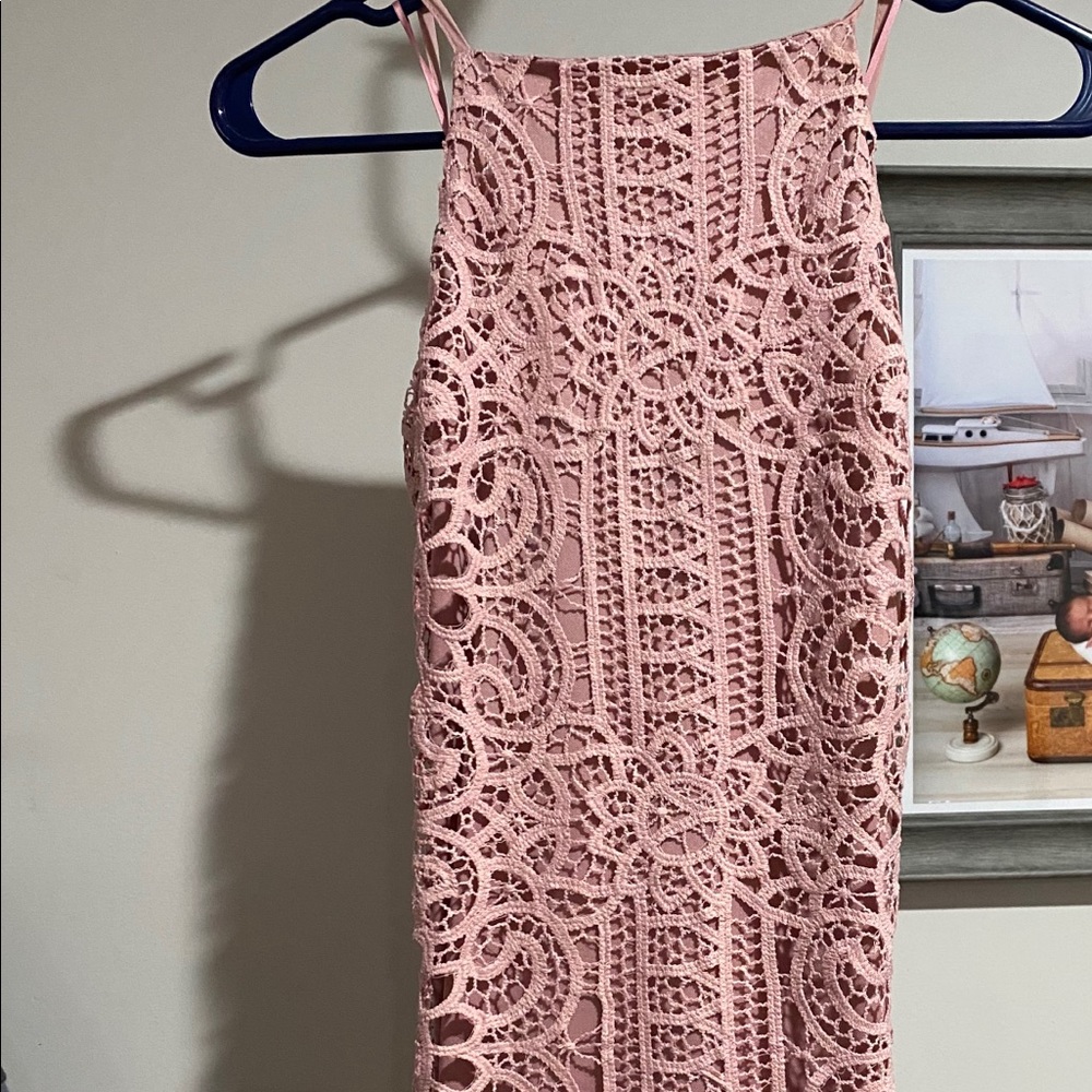 Pink Dress, Corset in the back. Half open